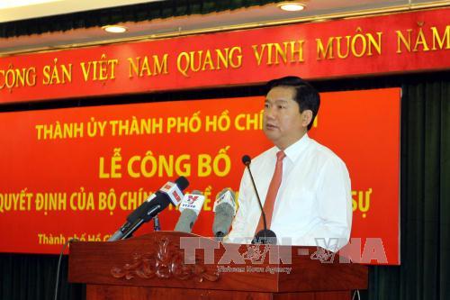 Ông Đinh La Thăng giữ chức Bí thư Thành ủy TP Hồ Chí Minh